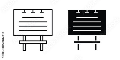 Tableau sur toile Billboard icon