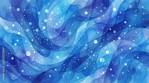 a stunning illustration of blue abstract background with white blue dots dots