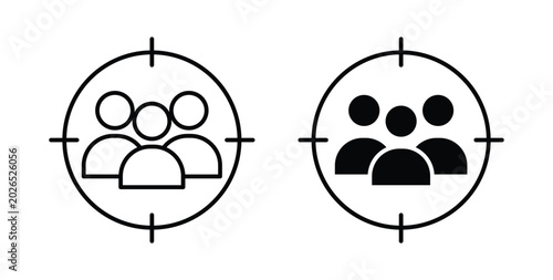 Fotografía Target audience icon