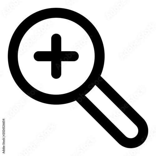 Quadro su tela zoom in icon