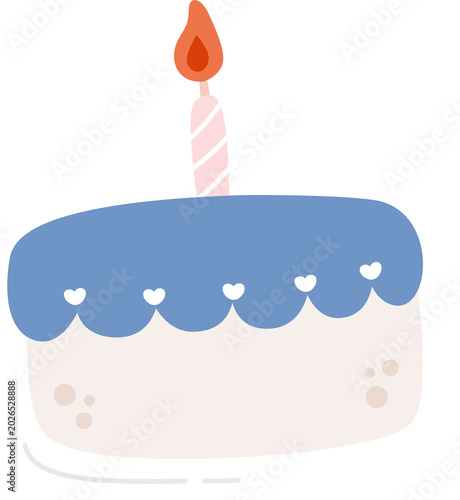 cute hand drawn birthday element