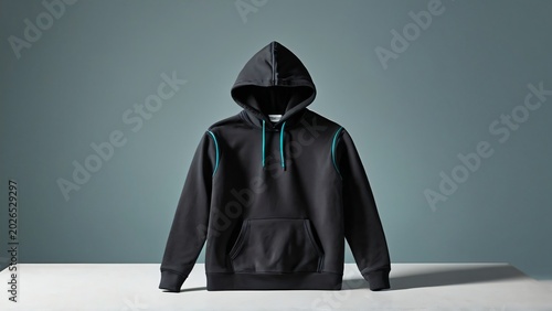 Folded Performance Hoodie on Neutral Surface