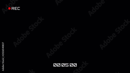 VHS REC Recording Overlay Retro Camcorder Screen Timecode Effect