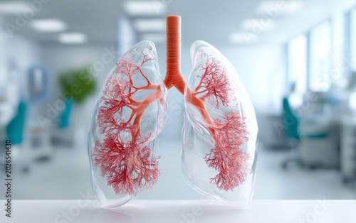 Detailed Visualization of Lung Structure with Enhanced Bronchi Focus