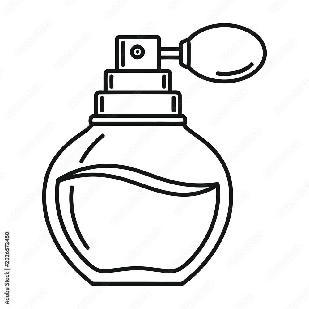 Obraz premium Perfume bottle illustration