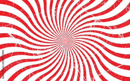 Red and white spiral pattern with a textured effect