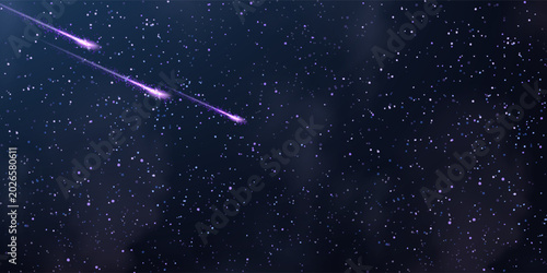 background of abstract glitter lights. blue, gold and black. de focused. meteor art