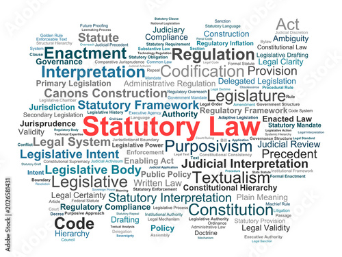 Konstfotografi Statutory Law Word Cloud