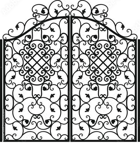 wrought iron gate