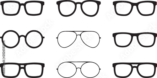 Tableau sur toile Set of spectacle frames