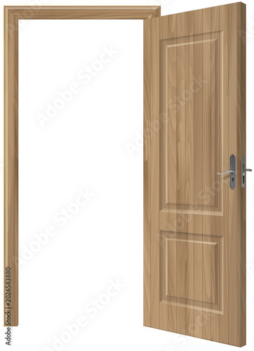 closed wooden door