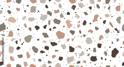 Modern Seamless Abstract Terrazzo Vector Pattern Background Design Illustration