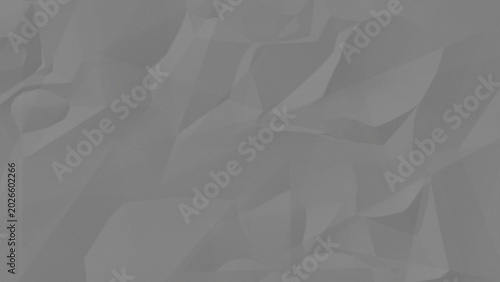 Tableau sur toile Abstract grey texture with geometric paper folds and soft shadows