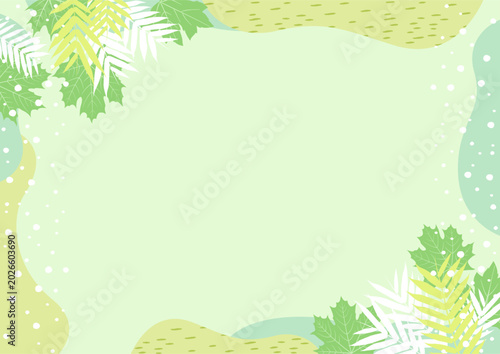 Background nature freehand Leaf pattern background. Leaf vector design for background, wallpaper, carpet, wrapping, fabric, textile fashion wearing.
