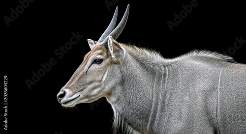Elusive Eland Portrait Wildlife Photography for Editorial Use and Nature Conservation Branding Projects