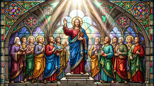 Jesus commissions his twelve disciples to preach, heal, and transform the weary world.