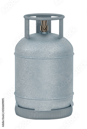 Fotografia Gas cylinder isolated on transparent background. 3D illustration