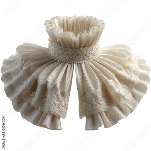 Beige Baby Dress Elegant Clothing Soft Fabric Infant Outfit Fashion Textile Cute Apparel Concept.