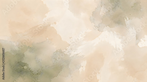 Soft abstract watercolor background with natural earthy tones