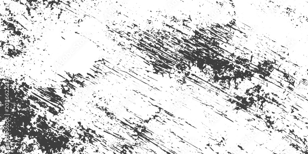 Fototapeta premium Black and White Grunge Texture Background with Distressed Vector Effect and Scratched Surface