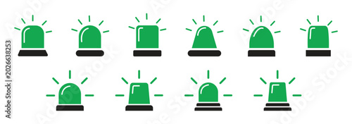 Cuadro en lienzo Emergency siren icon