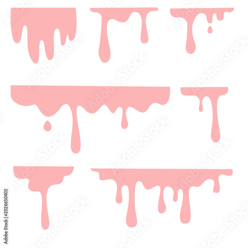 pink melted ice cream