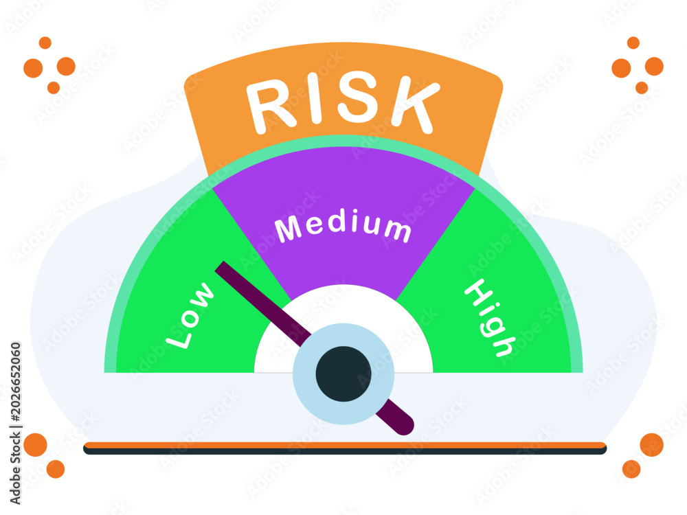 Εκτύπωση καμβά Risk Assure Concept Illustration Vector Style