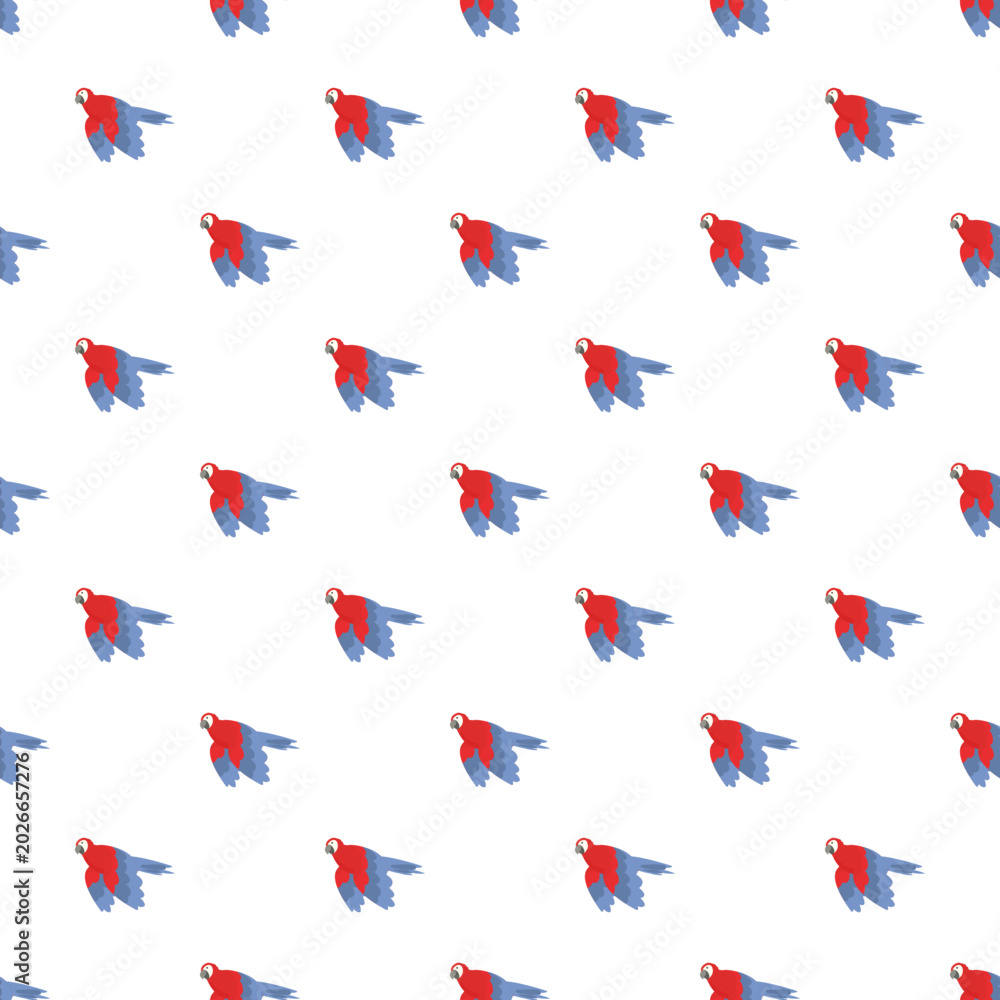 Fototapeta premium Tropical parrots creating a fun and repetitive animal background