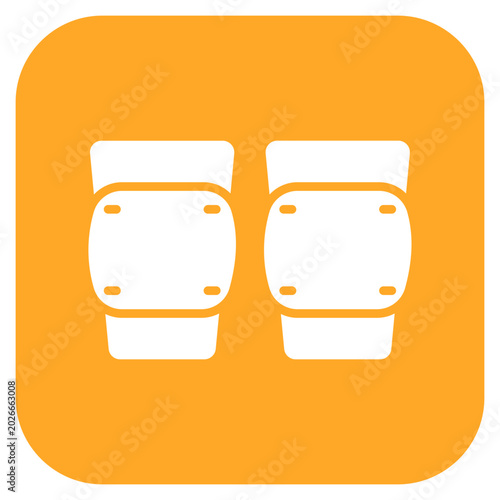 Bilde på lerret Knee Pad icon style