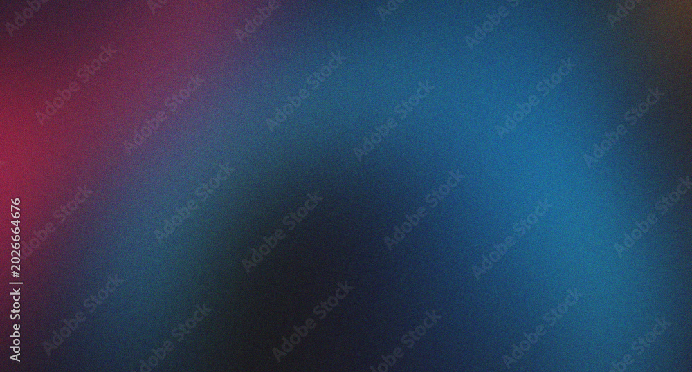 Obraz premium Abstract dark blue and pink gradient background with grainy noise effect.