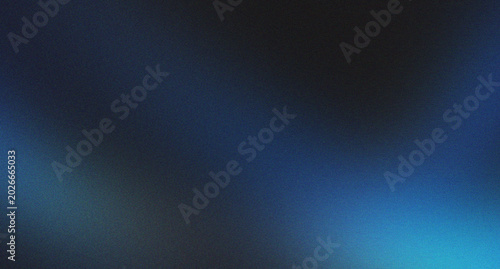 Abstract grainy dark blue light flare on black background for overlay effect.