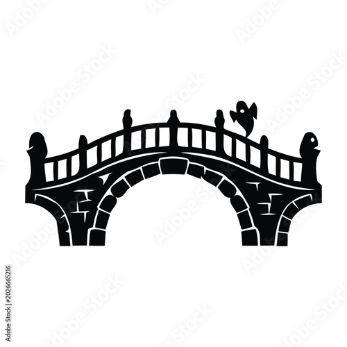 Quadro su tela Halloween Haunted Horror Silhouette Vector Icon Collection