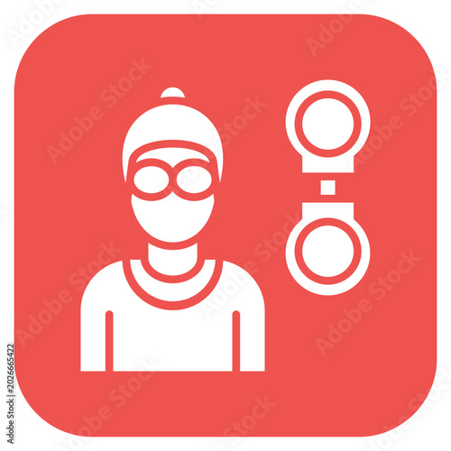 Tablou pe pânză Prisoner icon style