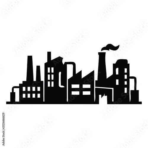 Tableau sur toile Halloween Haunted Horror Silhouette Vector Icon Collection