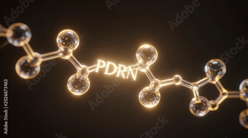 Revitalizing pdrn skincare innovations science lab visual content dark environment close-up viewpoint