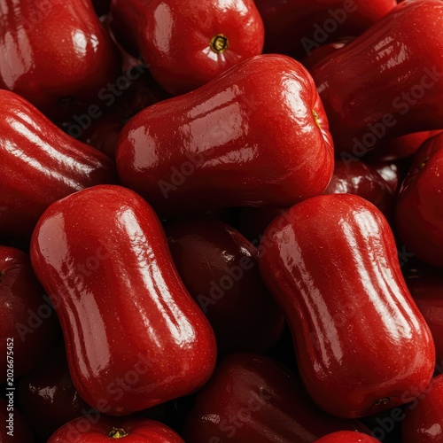 Close-up shot of juicy, rosy fruit piled together, highlighting the natural sugar bloom and fresh, crisp texture of the harvest ,sugar ,healthy ,sweet