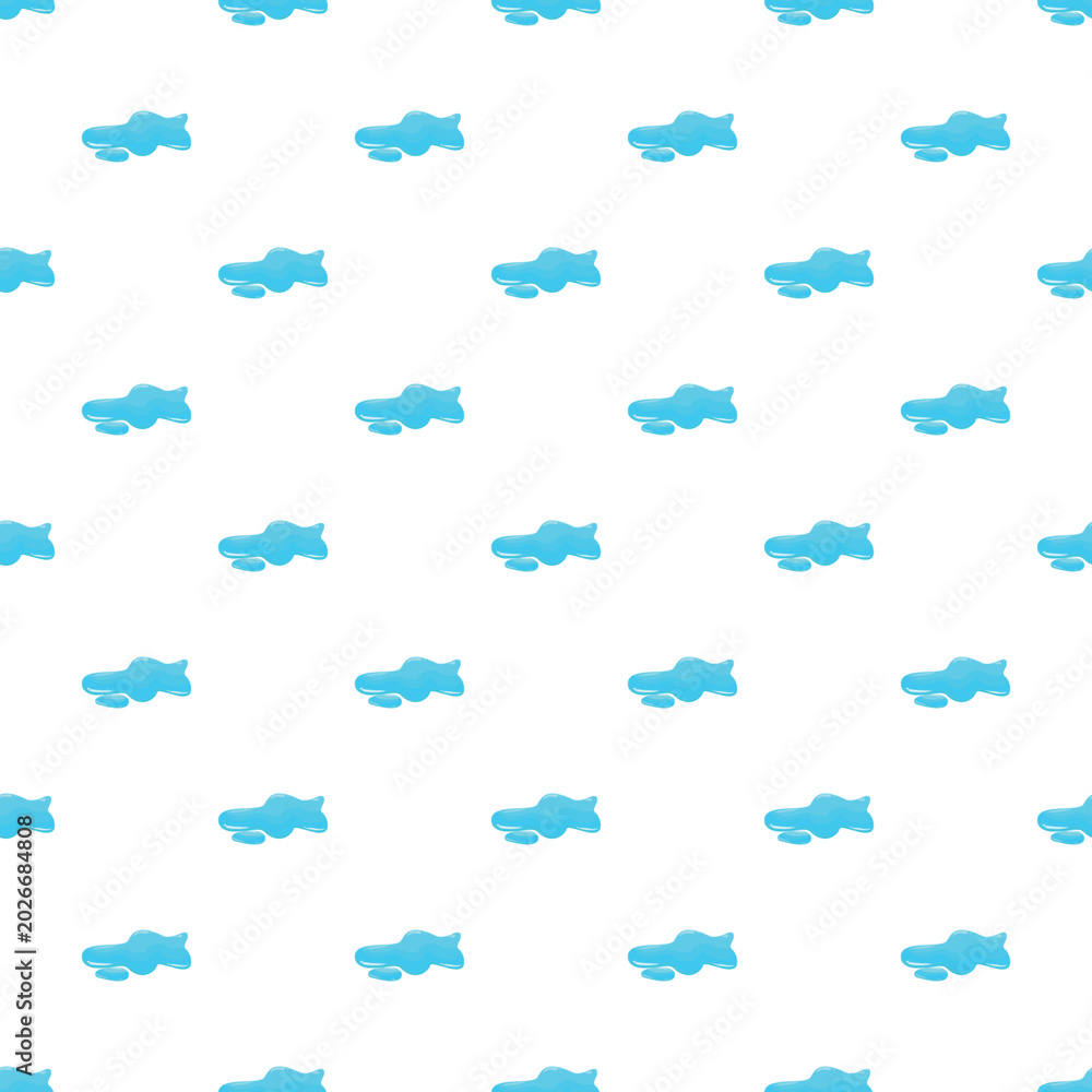 Fototapeta premium Blue liquid puddles forming a continuous abstract background pattern