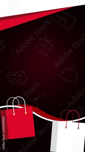 Premium Black Friday Vertical Banner with Elegant Retail Design