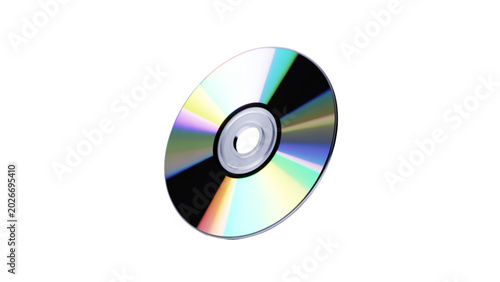 Fotografie Modern silver cd disc with number 1