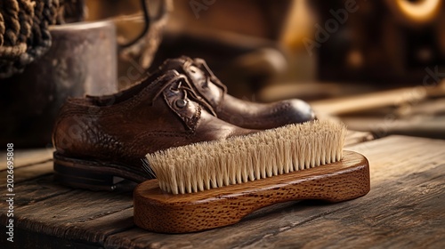 Brush for cleaning shoes and boots