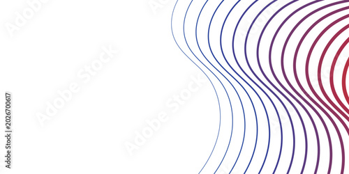 Abstract Wavy Lines Gradient Background.