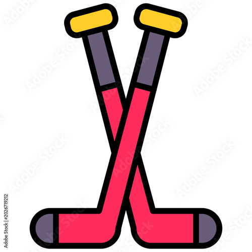 Photography Hockey Stick Icon