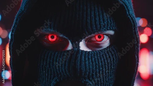 Mysterious Person in Balaclava anonymous hacker