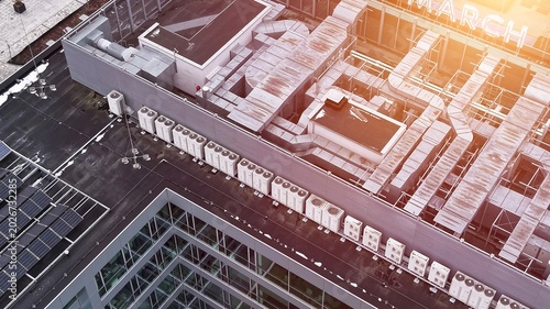 Fotografie Clean energy data center for future digital society