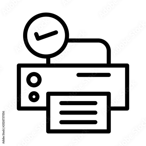 Foto Printer Vector Icon