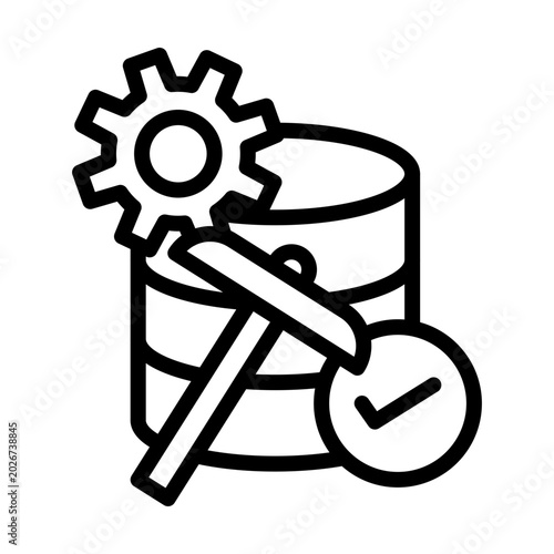 Data Mining Vector Icon