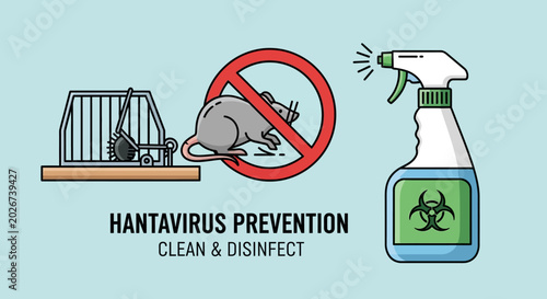Photos Hantavirus Prevention and Rodent Control Infographic