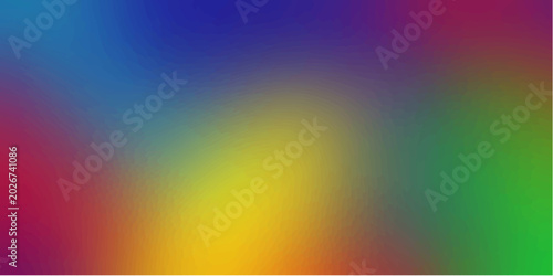 Canvas-taulu Abstract colorful rainbow gradient background with smooth light lines and vibran