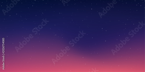 Foto Stars fill a deep sky above quiet autumn forests