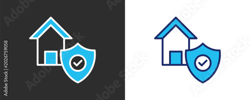 Cuadro en lienzo Poverty Reduction Icon Set, Colored Outline Vector Illustration